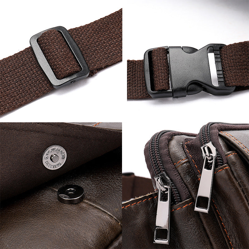 Men's Fashion Leather Waist Bag