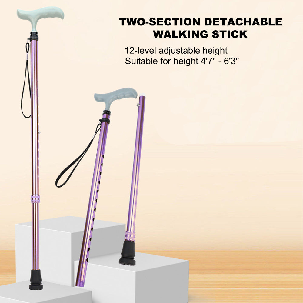 12-Level Adjustable Walking Cane for Men and Women