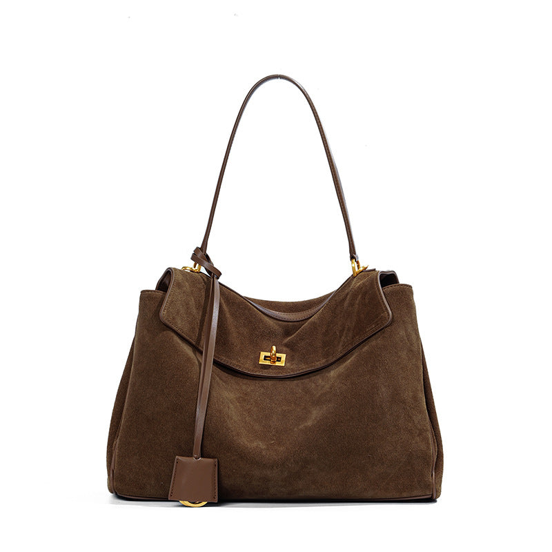 Suede Leather Tote Bag for Women