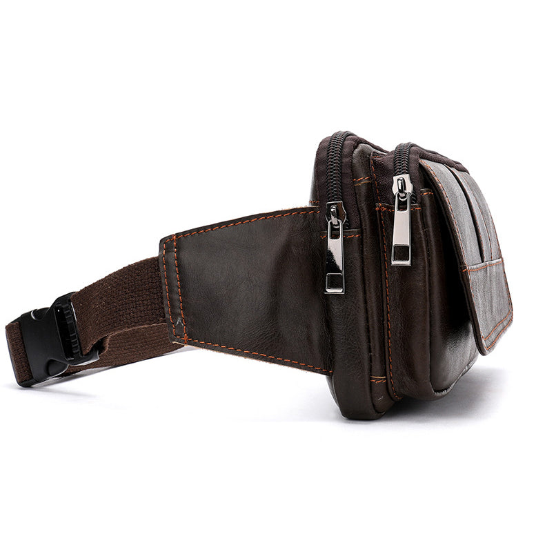 Men's Fashion Leather Waist Bag