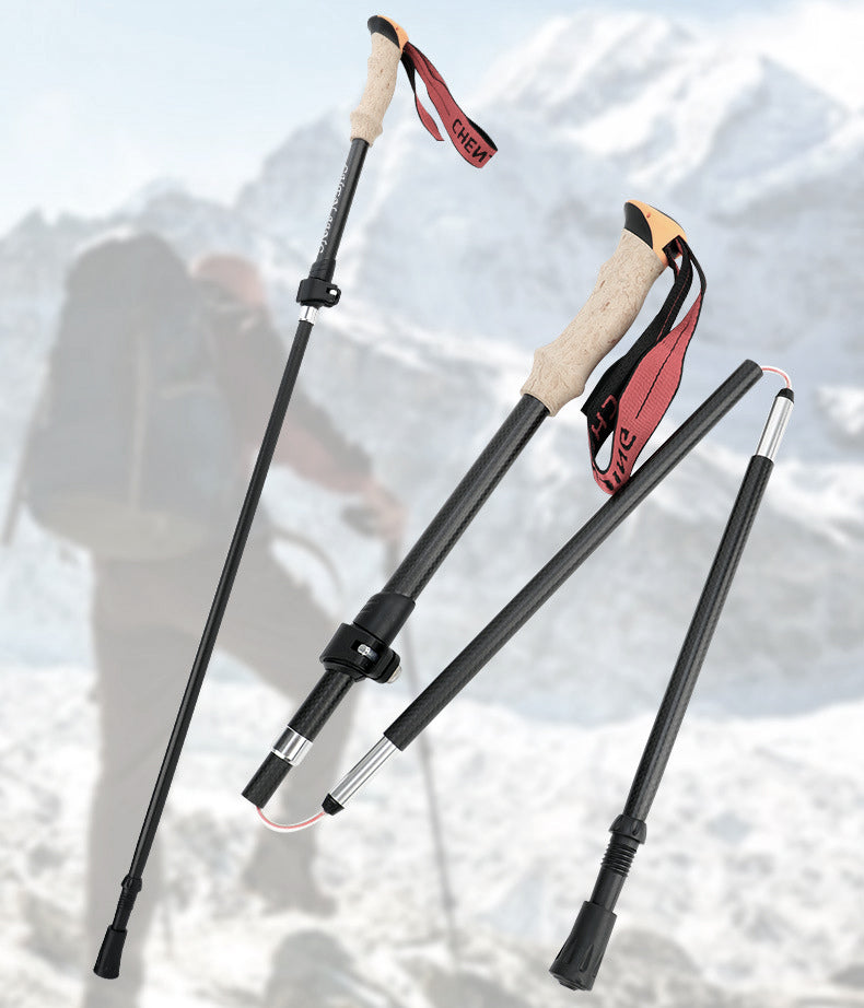 Folding Carbon Fiber Trekking Poles