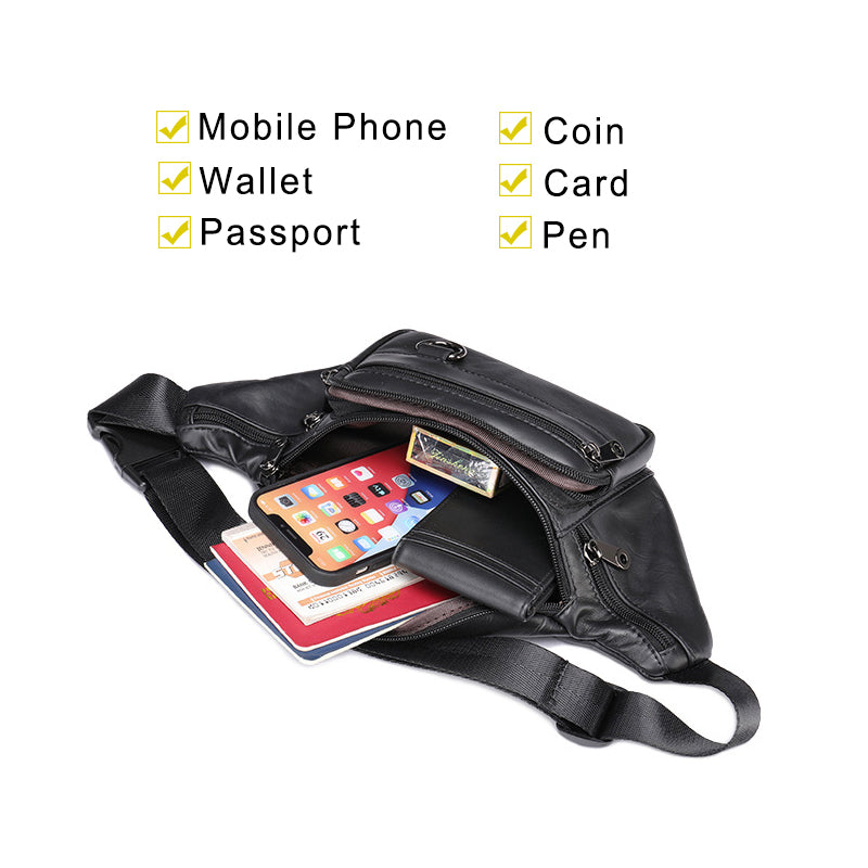 Leather Fanny Pack Belt Bag