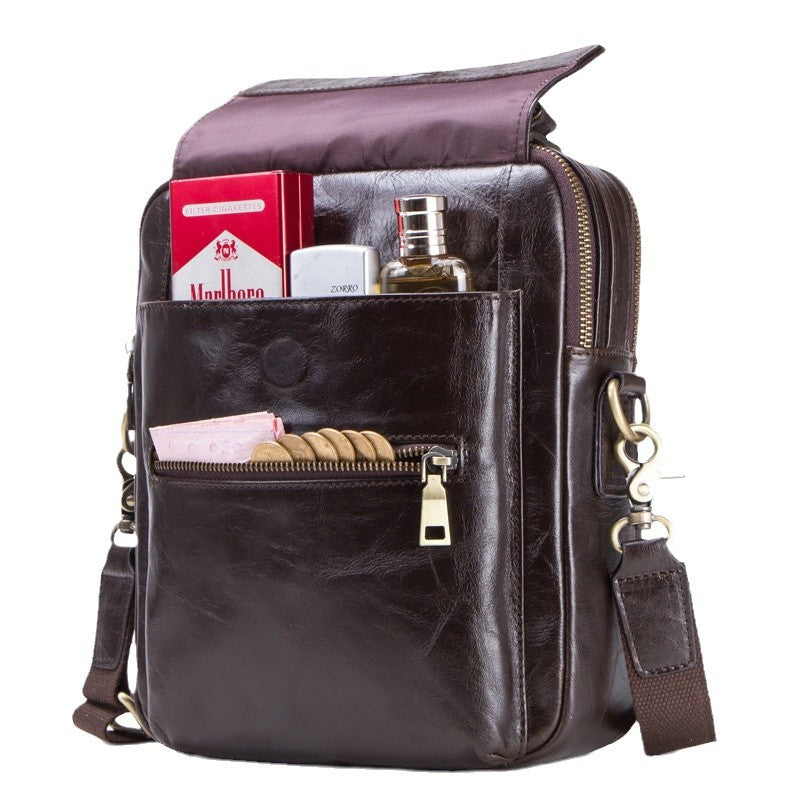 Leather Messenger Bag for Men