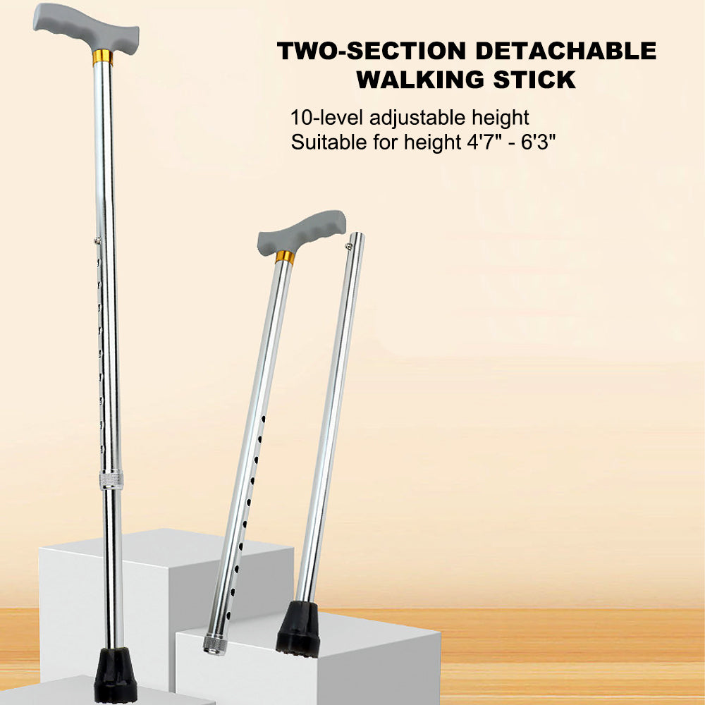 Lightweight 10-Level Adjustable Walking Cane for Seniors