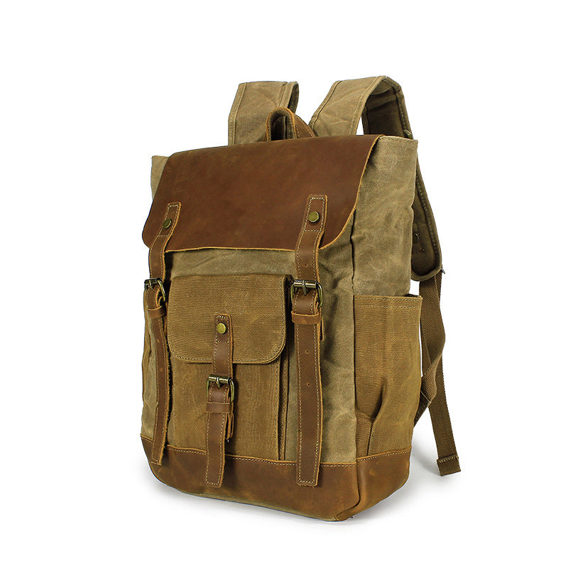Vintage Canvas Backpack Fit 15.6 Inch Laptop