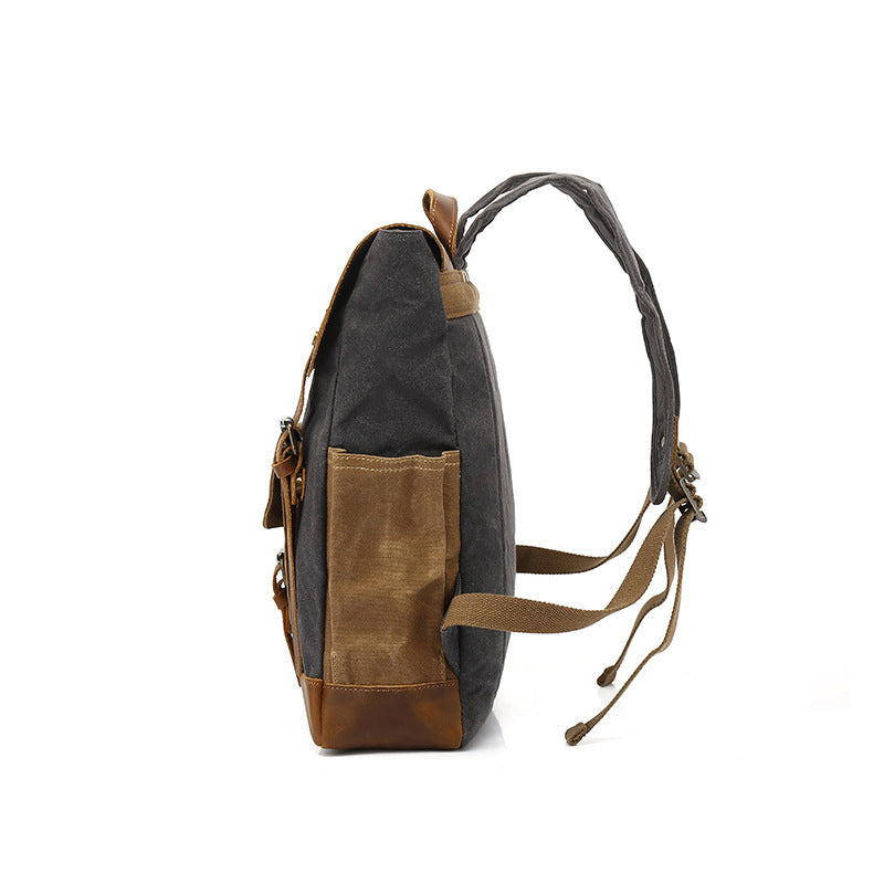 Vintage Canvas Backpack Fit 15.6 Inch Laptop