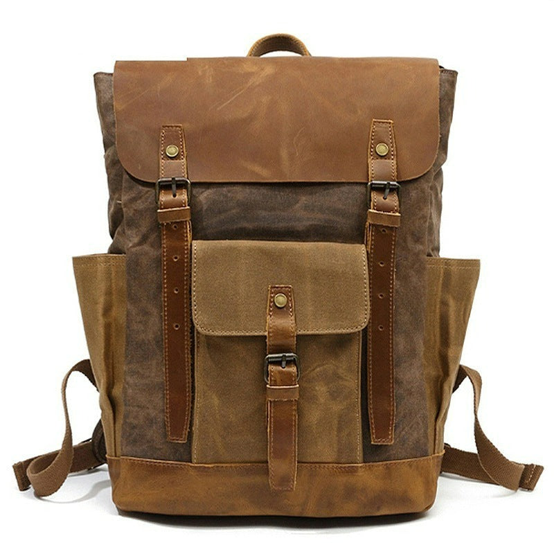 Vintage Canvas Backpack Fit 15.6 Inch Laptop