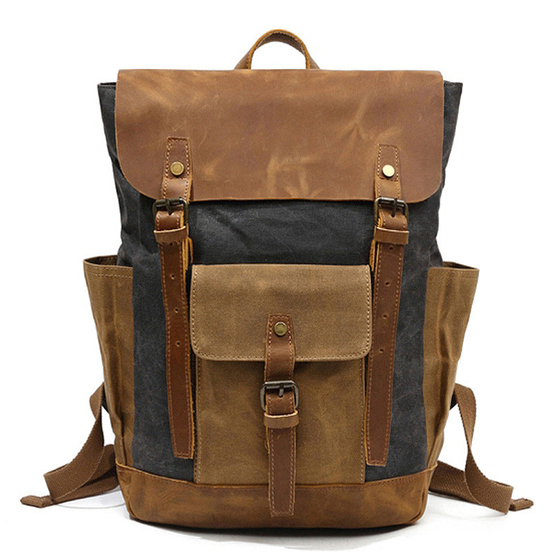 Vintage Canvas Backpack Fit 15.6 Inch Laptop