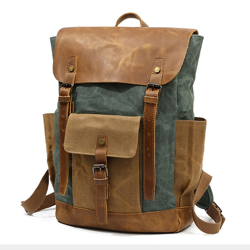 Vintage Canvas Backpack Fit 15.6 Inch Laptop