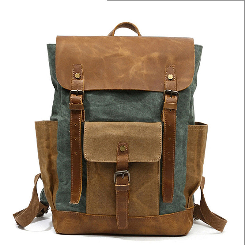 Vintage Canvas Backpack Fit 15.6 Inch Laptop