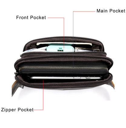 Men's Fashion Leather Waist Bag