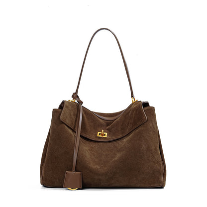 Suede Leather Tote Bag for Women