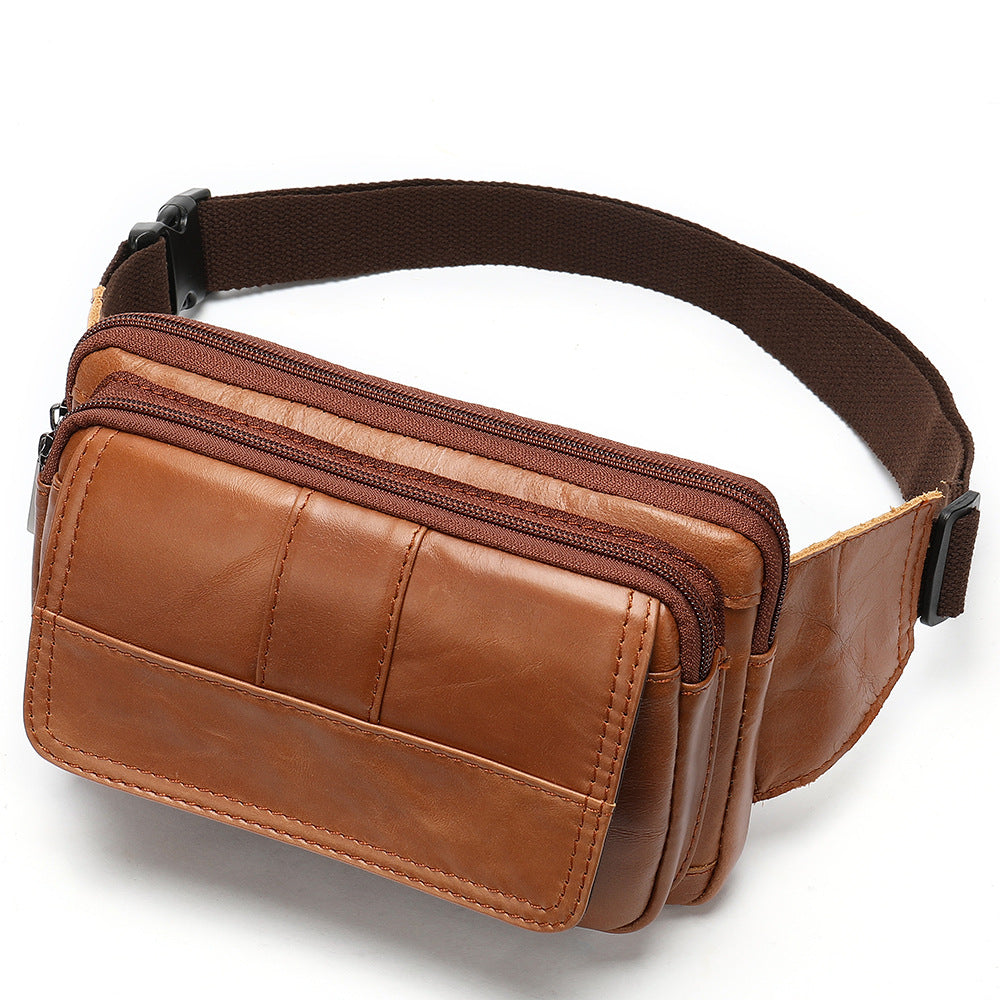 Men's Fashion Leather Waist Pack