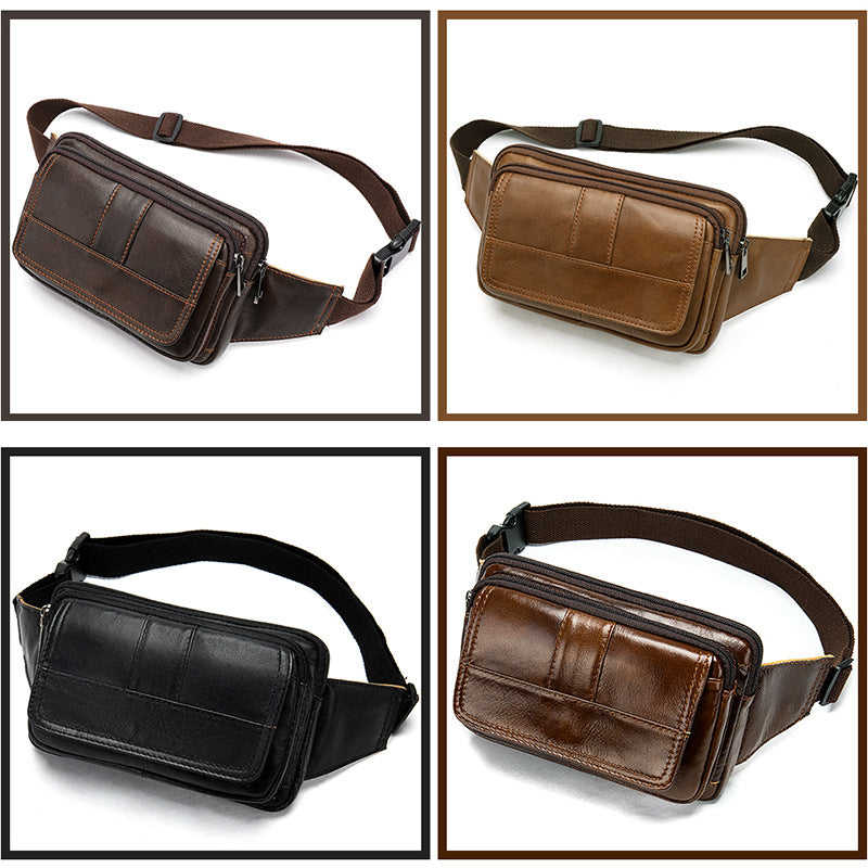 Men's Fashion Leather Waist Pack