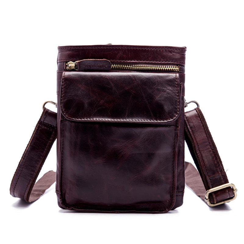Vintage Full-Grain Leather Sling Bag