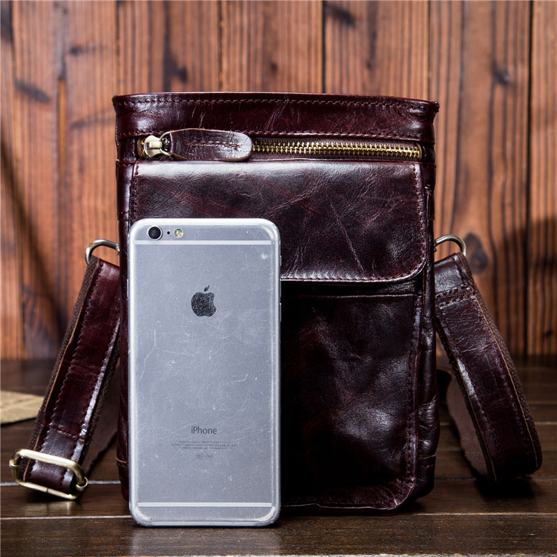 Vintage Full-Grain Leather Sling Bag