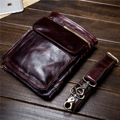 Vintage Full-Grain Leather Sling Bag