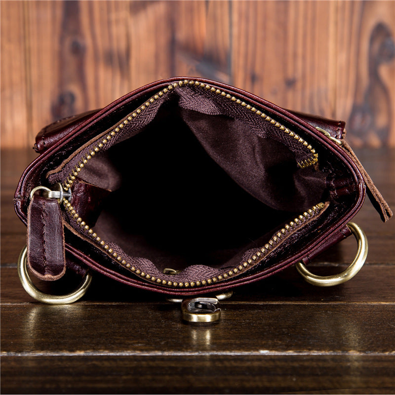 Vintage Full-Grain Leather Sling Bag