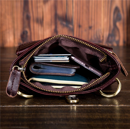 Vintage Full-Grain Leather Sling Bag
