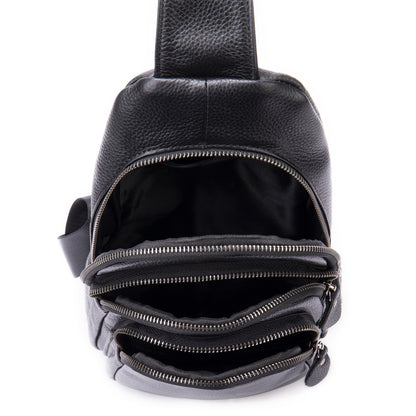 Men's Leather Sling Bag Outdoor Casual Bum Bag
