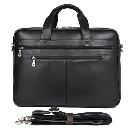 Men's Leather Briefcase, Fits 17 Inch Laptop