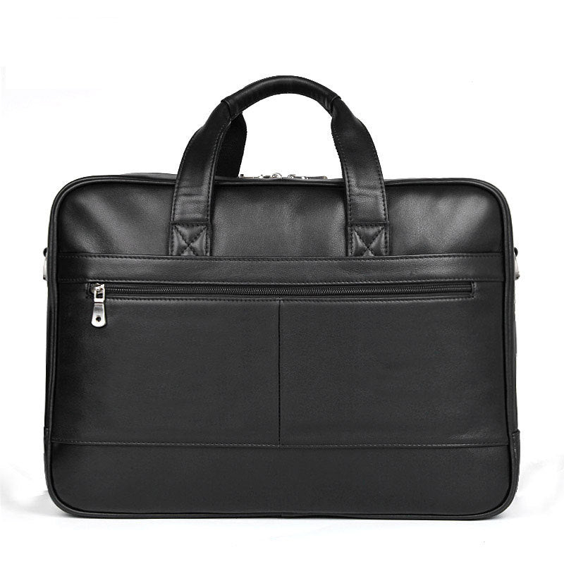 Men's Leather Briefcase, Fits 17 Inch Laptop