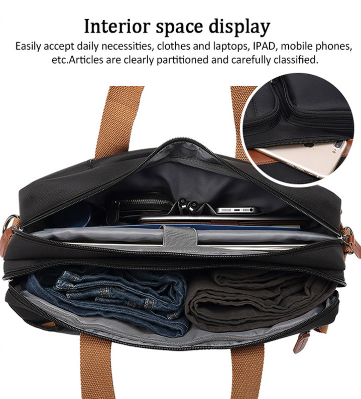 Canvas Laptop Briefcase Backpack