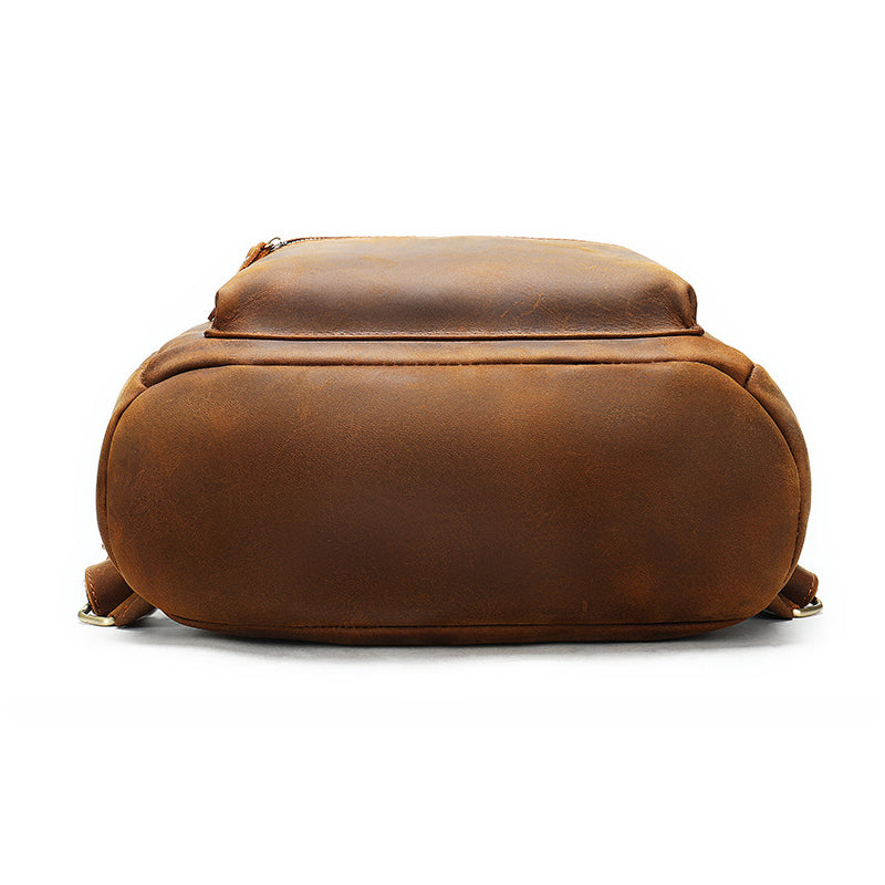 Crazy Horse Leather Backpack for Men & Women