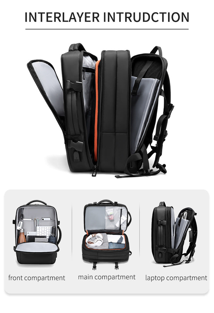 Men's Expandable Carry On Travel Backpack