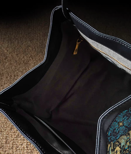 Women's Embroidered Handbag – Boho Purse & Tote for Daily or Evening Elegance