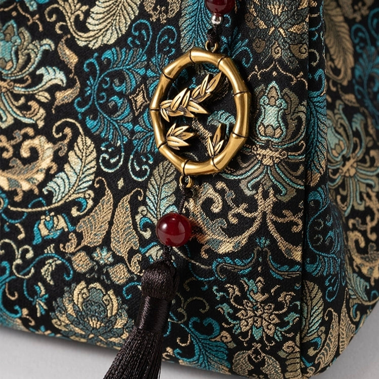 Women's Embroidered Handbag – Boho Purse & Tote for Daily or Evening Elegance