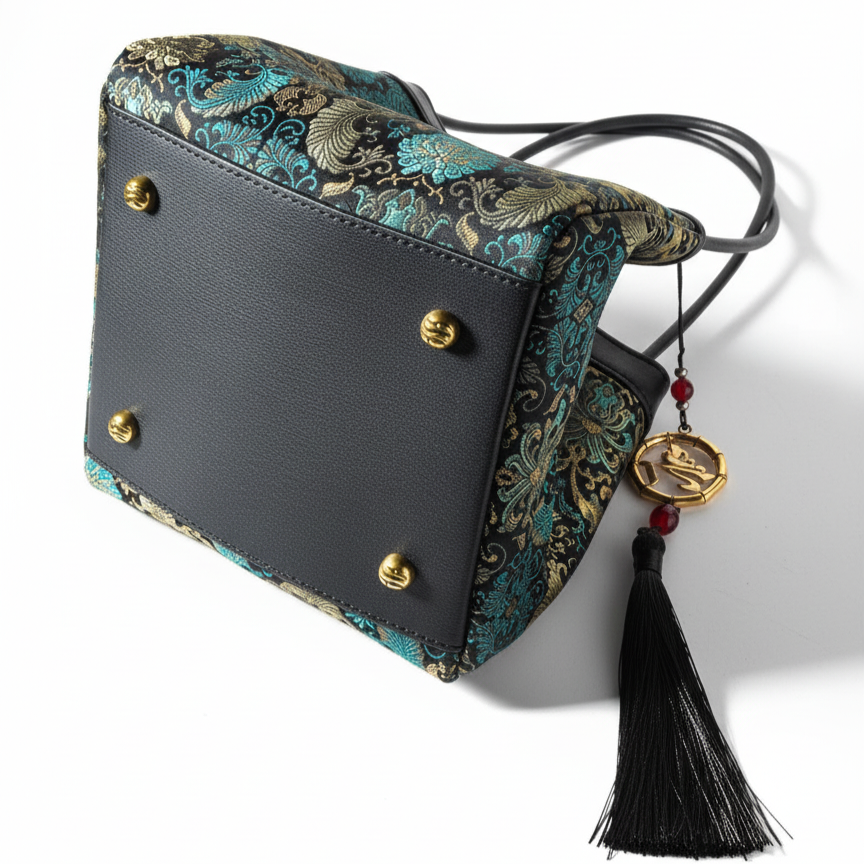 Women's Embroidered Handbag – Boho Purse & Tote for Daily or Evening Elegance