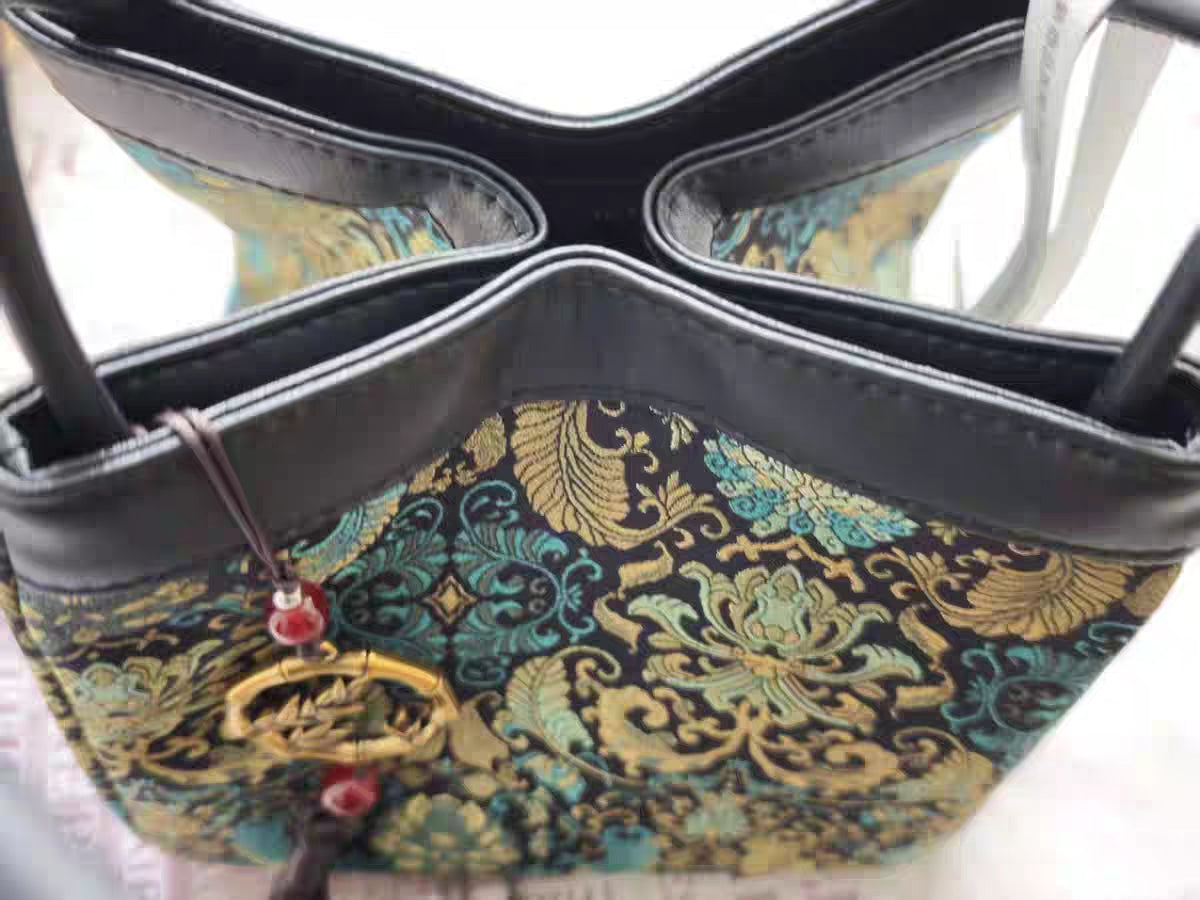 Women's Embroidered Handbag – Boho Purse & Tote for Daily or Evening Elegance