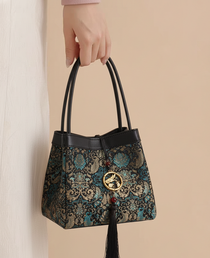 Women's Embroidered Handbag – Boho Purse & Tote for Daily or Evening Elegance