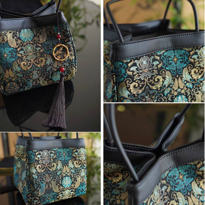 Women's Embroidered Handbag – Boho Purse & Tote for Daily or Evening Elegance