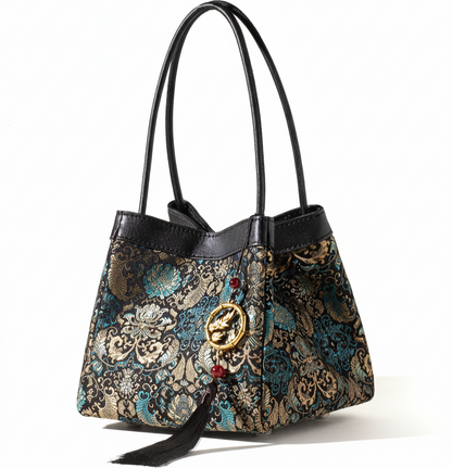 Women's Embroidered Handbag – Boho Purse & Tote for Daily or Evening Elegance