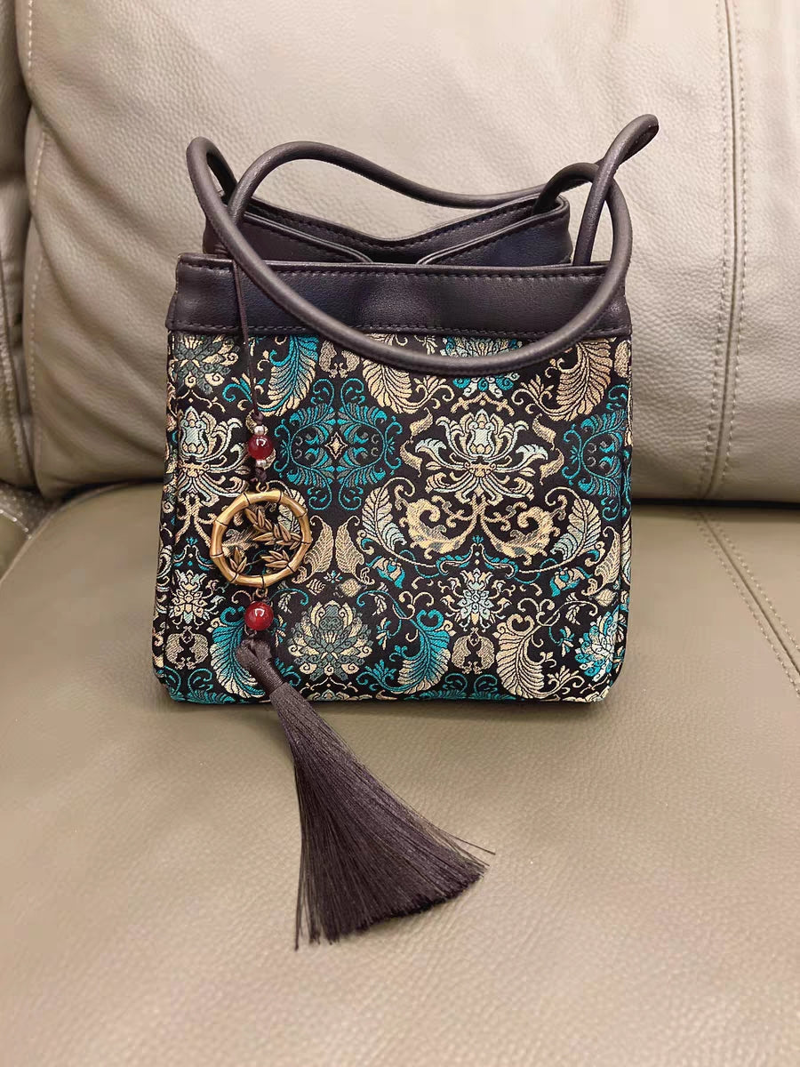 Women's Embroidered Handbag – Boho Purse & Tote for Daily or Evening Elegance