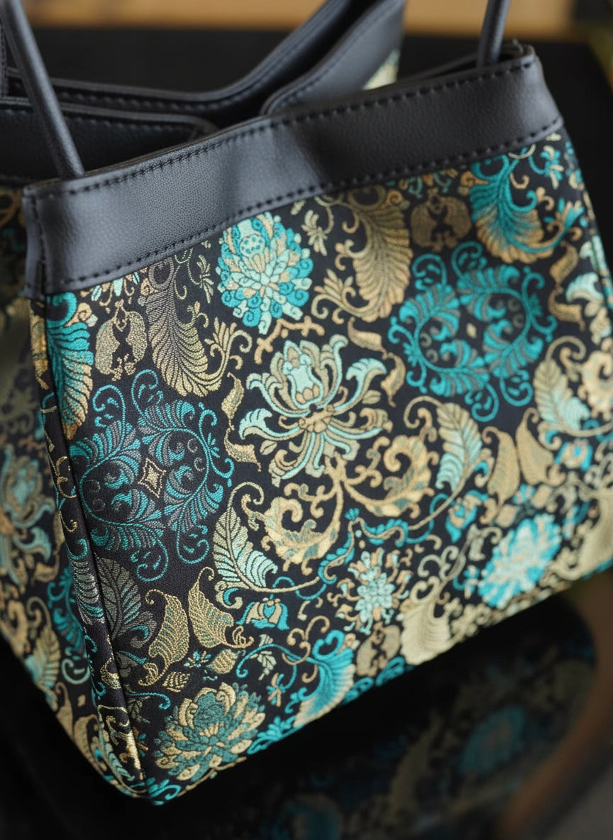 Women's Embroidered Handbag – Boho Purse & Tote for Daily or Evening Elegance