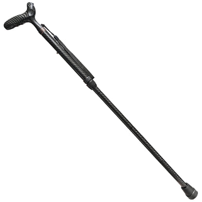 Folding Carbon Fiber Cane - 5 Adjustable Heights, Ergonomic Handle, With Carry Bag
