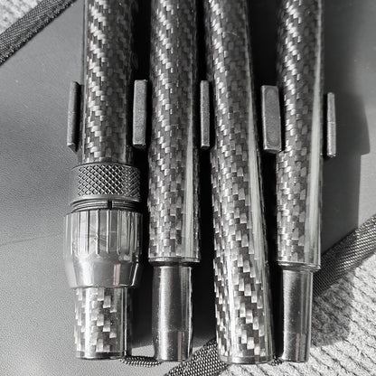 Folding Carbon Fiber Cane - 5 Adjustable Heights, Ergonomic Handle, With Carry Bag