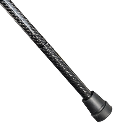 Folding Carbon Fiber Cane - 5 Adjustable Heights, Ergonomic Handle, With Carry Bag