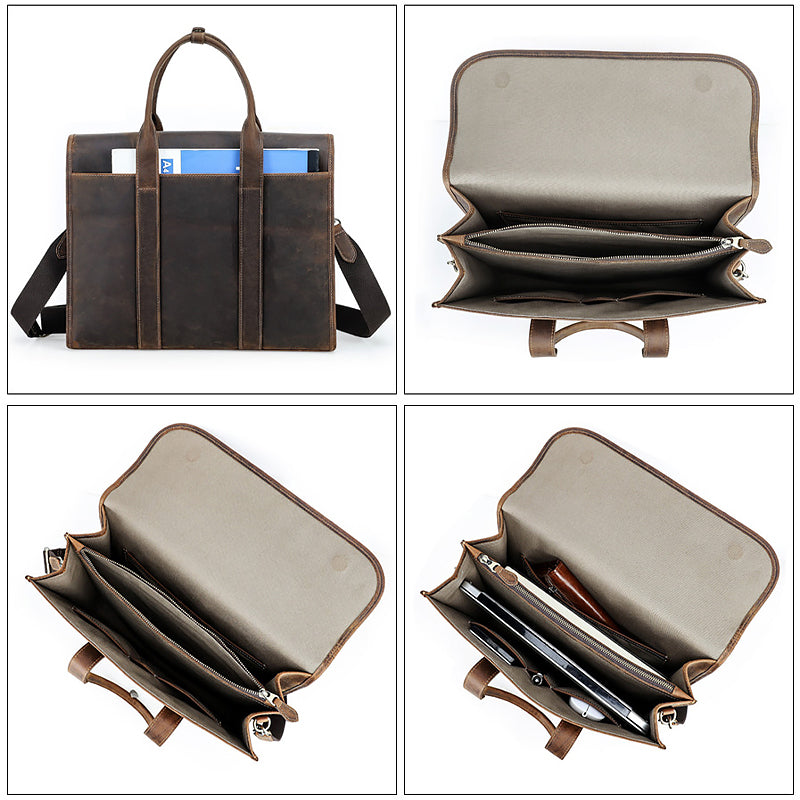 Full Grain Leather Briefcase