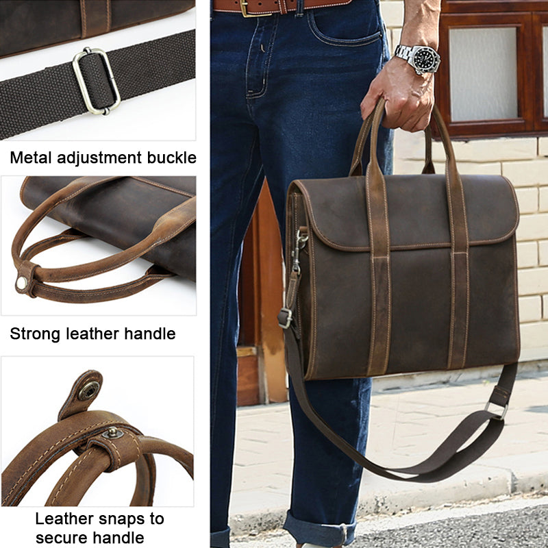 Full Grain Leather Briefcase