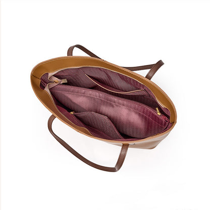 Genuine Leather Tote Bag For Women