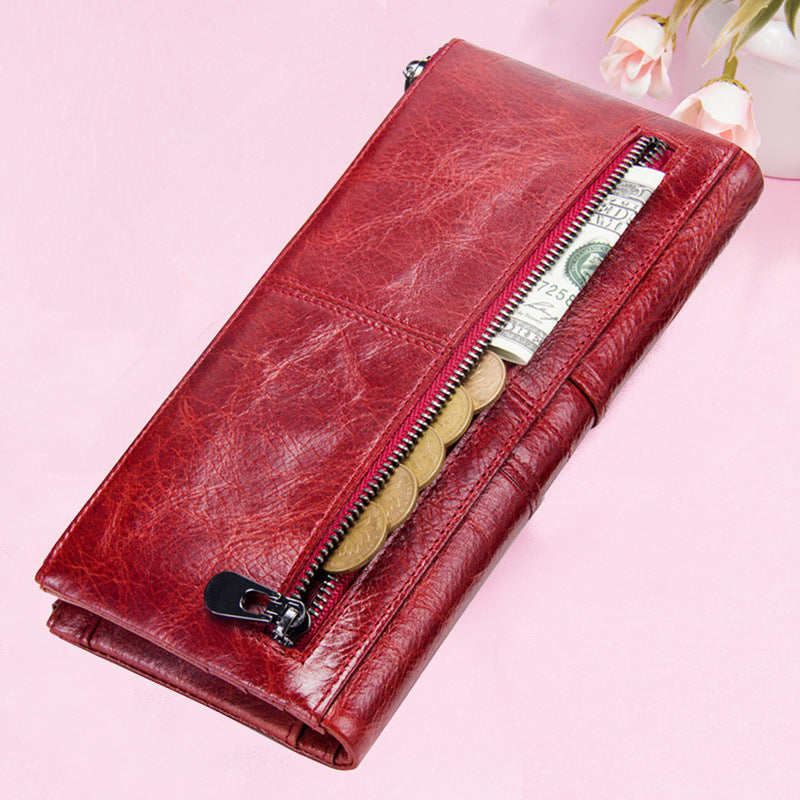 Women's Genuine Leather Wallets With RFID Blocking