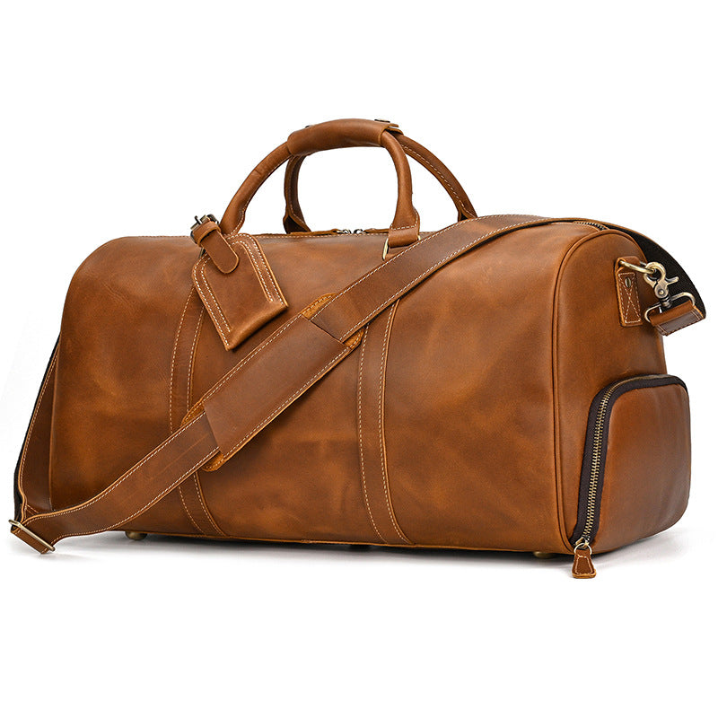 Genuine Leather Duffel Bag for Travel