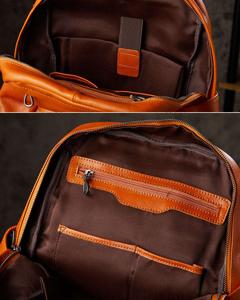 Handcrafted Full-Grain Leather Backpack
