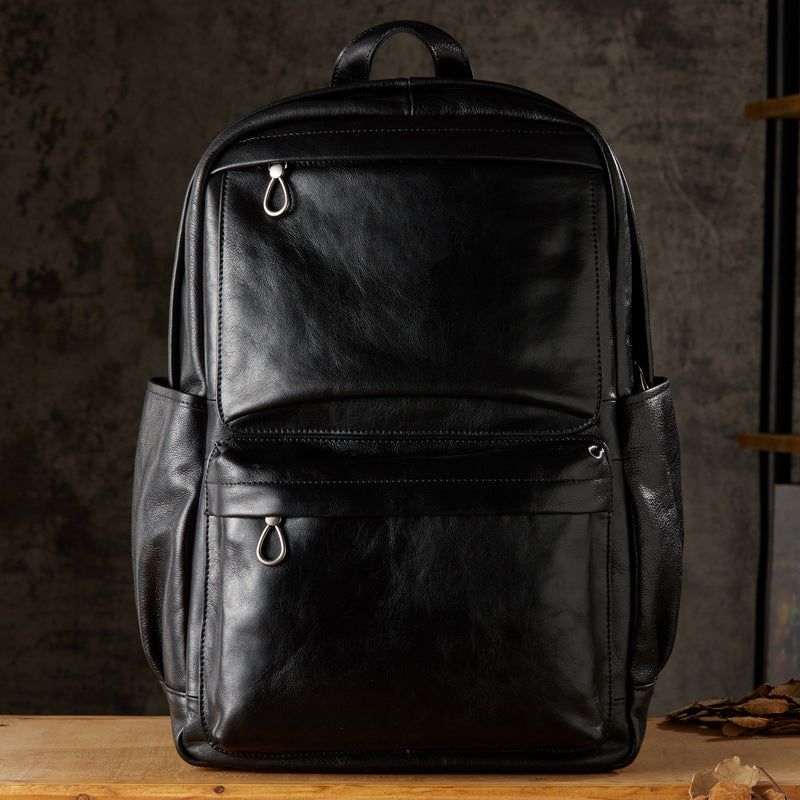 Handcrafted Full-Grain Leather Backpack
