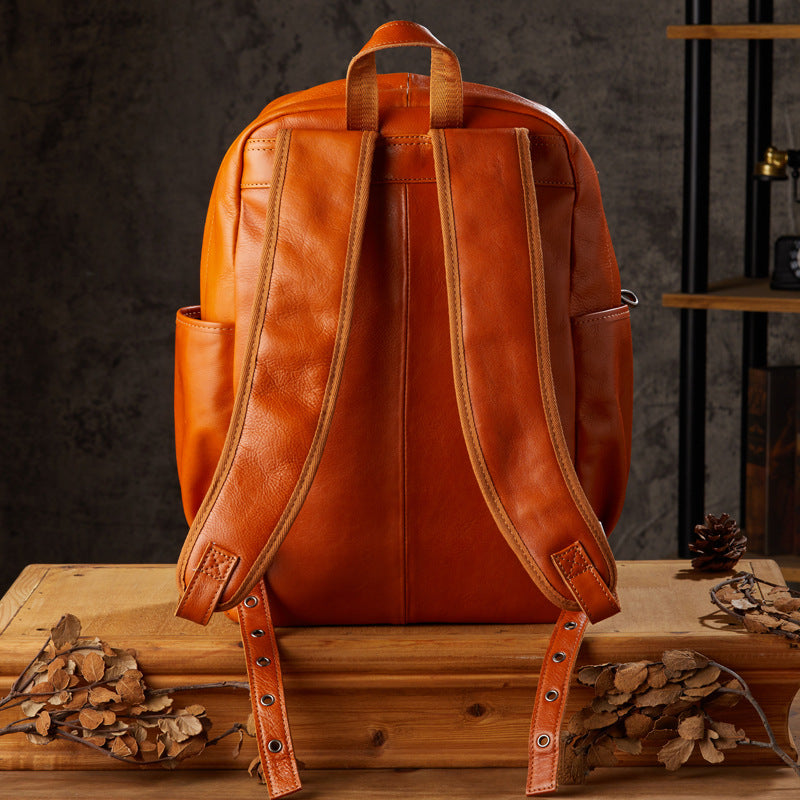 Handcrafted Full-Grain Leather Backpack
