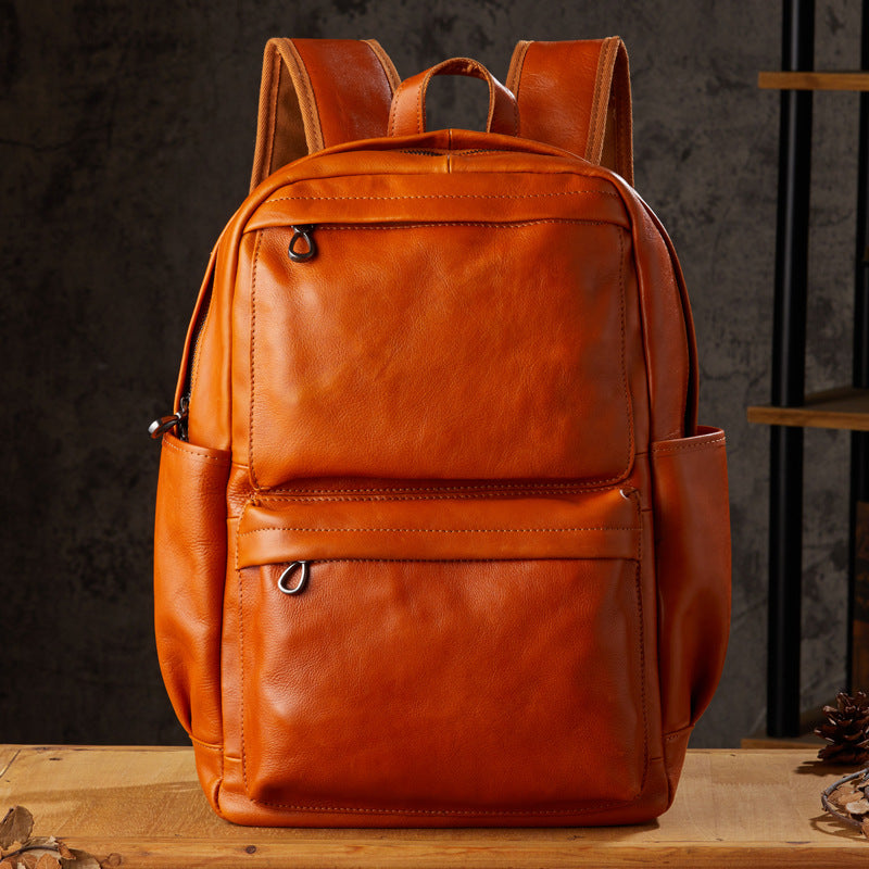 Handcrafted Full-Grain Leather Backpack